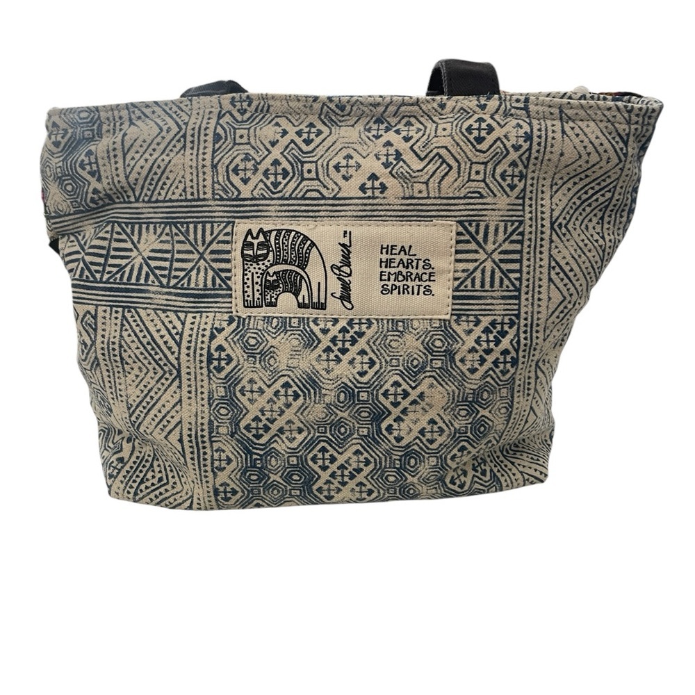 Laurel Burch Colorful Cat Shopper Pattern Tote Ca… - image 7